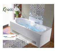 Baignoire balnéo ROMANZA 160x70 cm tête à gauche AIR HOTEL - KINEDO BROH160BGBAH1