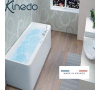 Baignoire balnéo SAMBA 170x70 cm tête à gauche AIR HOTEL - KINEDO BSLI170BGBAH1