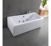 Baignoire Balnéo Sikinos white Jets 170 x78 x60 cm, by SPALINA