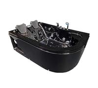 BAIGNOIRE BALNEO SPA HAUTE BAIN TOURBILLON MASSANTE 170 x 115 cm Black Havana