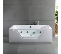 Baignoire Balnéo Tahiti white Jets 170 x78 x60 cm, by SPALINA