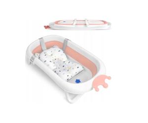 Baignoire bébé avec oreiller RK-280 blanc-rose