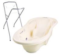 Baignoire bébé avec réducteur intégré Jaune + Pied Jaune, Jaune G
