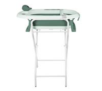 Baignoire Bebe avec Support, Baignoire Xxl Avec Support Bébé sur Pied - Sécurisée et Confortable Bassine Pliable Bebe,Idéale Pour La Douche - (Style 5) 81,5 x 48 x 21 cm - Vert