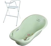 Baignoire bébé avec thermomètre Vert Forest 102 cm + pied