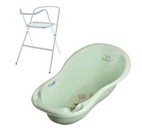 Baignoire bébé avec thermomètre Vert Forest 86 cm + pied