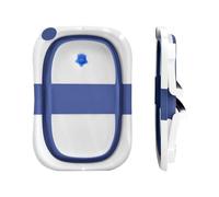 Baignoire Bebe, Baignoire Pliable Bébé Pour Nouveau-nés, Reducteur Baignoire Pour Bebe, Portable Ie Bain de Bébé, Économie D'espace-63 * 43 * 20 cm-bleu