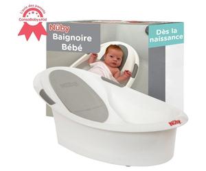Baignoire bébé - NUBY - Dr.Talbot’s - Dès la Naissance - Support antidérapant intégré - Appui-tête souple