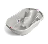 OK Baby Baignoire Onda Nouveau-né 0-12 mois, design ergonomique, Taupe
