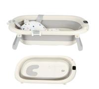 Baignoire Bébé Pliable, Baignoire Bebe Pliable avec Coussin Baignoire Bebe, Reducteur Baignoire pour Bebe, Baignoire pour Bébé De 0 à 36 Mois, Baignoire Bebe Portable