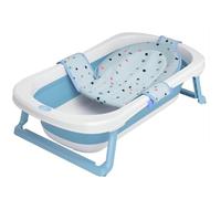 Baignoire bebe pliable de BEARTOP | 50 L | transat de bain pour bebe incl.| ergonomique & peu encombrant | PP & TPE solides | baignoire pliable bébé, bain bebe | Garantie de satisfaction (3 Années)*