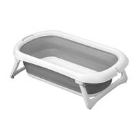Baignoire Bébé Pliable Et Légère Lucca Blanc Et Gris TU
