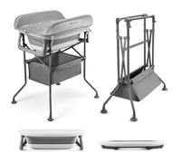 Kinderkraft Baignoire avec table à langer Bubbly Grey