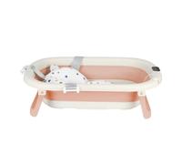 Baignoire Bébé Pliable, La Baignoire Enfant Convient aux Nouveau Nés aux Tout Petits et de Trous de Drainage, Cadeau IdéAl Pour Nouveau-A-43 * 71 * 18,5 cm (rose)