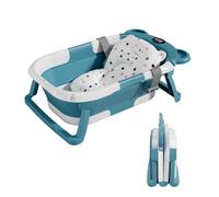 Baignoire bébé pliable - Thermomètre et coussin inclus - BEAR - Green | SUPERBE BEBE