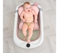Baignoire Bébé Pliable - Thermomètre Et Coussin Inclus - Cloud - Pink Superbe Bebe