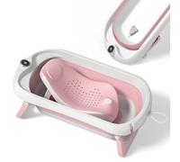 Baignoire Bébé Pliable XXL Avec Transat De Bain Pour Bebe & Thermomètre Intégré - Baignoire Enfant Avec Siege De Bain Pour Bebe - baignoire Bebe Sur Pied - Cadeau De Naissance Fille Ou Garçon