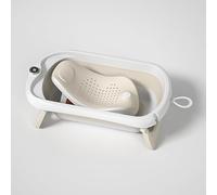 Baignoire Bébé Pliable XXL Avec Transat De Bain Pour Bebe & Thermomètre Intégré - Baignoire Enfant Avec Siege De Bain Pour Bebe - baignoire Bebe Sur Pied - Cadeau De Naissance Fille Ou Garçon