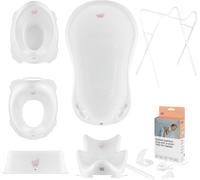 Baignoire bébé, siège, support, tabouret, pot, siège de toilette, évacuation - Blanc