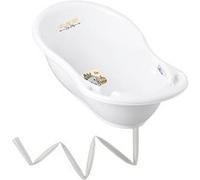 Baignoire bébé thermomètre Blanc Elephant 86 cm + Tuyau Blanc G
