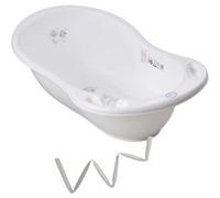 Baignoire bébé thermomètre Blanc Owls 86 cm + Tuyau Blanc, Blanc G