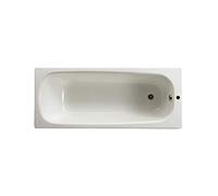 Baignoire ROCA Baignoire rectangulaire avec pieds perc?e 1 trou Contesa 160x70 blanc