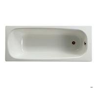 Baignoire Contesa - Marque - 150x70cm - Non percée - Bord plat - Pieds métal - Fond lisse