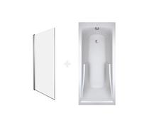 Baignoire Corvette 150x70 cm + Pare bain