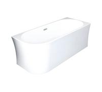 Baignoire d'angle - 228 L - 170 x 75 x 59 cm - Blanche - Acrylique - Angle droit - PONTICOLA