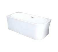 Baignoire d'angle - 228 L - 170 x 75 x 59 cm - Blanche - Acrylique - Angle gauche - PONTICOLA