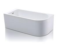 Baignoire d'angle - 240L - 170 x 75 x 58 cm - Blanche - Angle gauche - ANIKA
