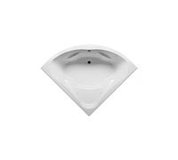 Baignoire d'angle acrylique RIHO NEO 140x140 cm-Gris-Sans appui-tête-Sans tablier-Gris--