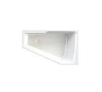Baignoire d'angle acrylique RIHO RETHINK SPACE S 160x75 cm-Blanc-Gauche-Blanc--