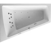 Baignoire d'Angle Balnéo Duravit Paiova avec dossier coin à gauche 1700x1300mm 760214000CP1000