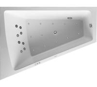 Baignoire d'Angle Balnéo Duravit Paiova dossier gauche 1400x1800mm 760268000CP1000