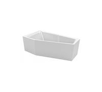 Baignoire d'angle RIHO RETHINK SPACE S Plug&Play 160x75 cm-Blanc-Droite-Blanc--