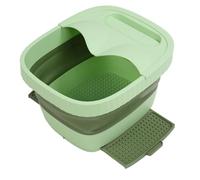 Baignoire de Bain de Bain à Pied Pliable, Fonction Massage du Bassin Pliable pour le Bassin pour Encourager la Circulation Sanguine les Ménages (GREEN)