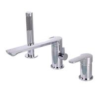 Baignoire de bain moderne mélangeur de baignoire robinet baignoire tape 3 trous en laiton simple manche g1 / 2 Connexion lavabo de salle de bain et baignoires ensembles de robinets de baignoire LWX