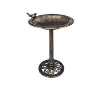 Baignoire de jardin pour oiseaux Bronze Plastique