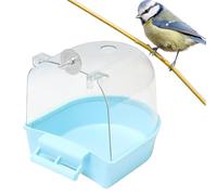 Baignoire De Perroquet - Bain D'oiseau Transparent Pour Cage, Boîte De Bain D'oiseaux, Boîte De Baignoire De Perroquet Pour Cage | Accessoires De Cage D'oiseau De Perruche, Boîte De Douche De Baignoir