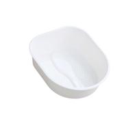 Baignoire de pieds polyvalente pour pieds secs et craquelés, pédicure, blanc, 38,5 x 33 x 11,5 cm