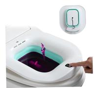 Baignoire de siège pour toilettes baignoire de siège électrique automatique pour soins post-partum pliable anti-débordement antidérapante pour hémorroïdes post-partum personnes âgées