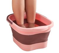 Baignoire De Trempage - Bassin De Pieds | Seau De Bain Pliable À Pied | Bassin De Bain De Salle De Pied Avec Rouleaux De Massage | | Stress Foots Spa For Family Pedicure, Trempage D