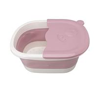 Baignoire de trempage pour les pieds, seau de bain pliable, lavabo portable pour enfants et adultes, soulage la douleur, l'élimination des callosités, plastique robuste 28,92 oz (Rose)