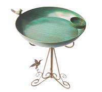 Baignoire d'oiseaux en Métal Extérieur - Mangeur De Bain d'oiseaux Autoportant | Baths of Birds À L'épreuve des Intempéries pour Jardin Pont De Terrasse Pelouse Jardin Bû Backy Balcon Porche Porche