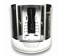 Baignoire-Douche balnéo massante blanc angle 150 x 150 cm - Montecarlo