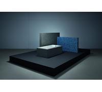 Baignoire Douche Bette Set 1800x800x380mm Rectangulaire Jasmin Acier/Email 3860-0062GR