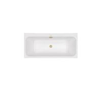 Baignoire droite 150 x 70 VILLEROY & BOCH Architectura + Vidage de baignoire WIRQUIN doré