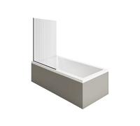 Baignoire droite 170 X 70 Starck + Pare bain AURYS Raywall noir mat version gauche