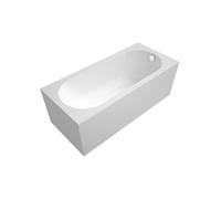 Baignoire Ovale Oberon 170x70 cm marbre coulé, blanc (UBQ177OBE2V-01)